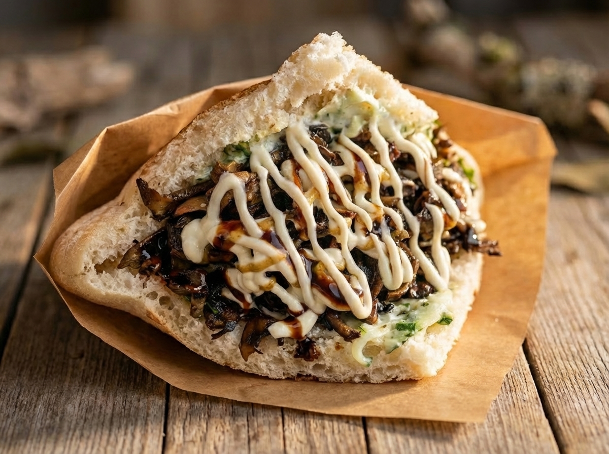 Magic Döner – Veganes Pilz-Döner